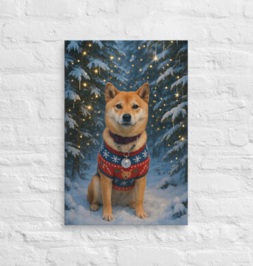 Winter Wonderland Scene – Custom Pet Canvas Wall Art