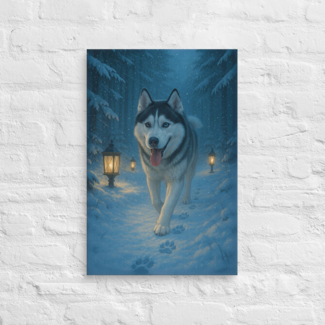 Frosty Forest Walk – Custom Pet Canvas Wall Art
