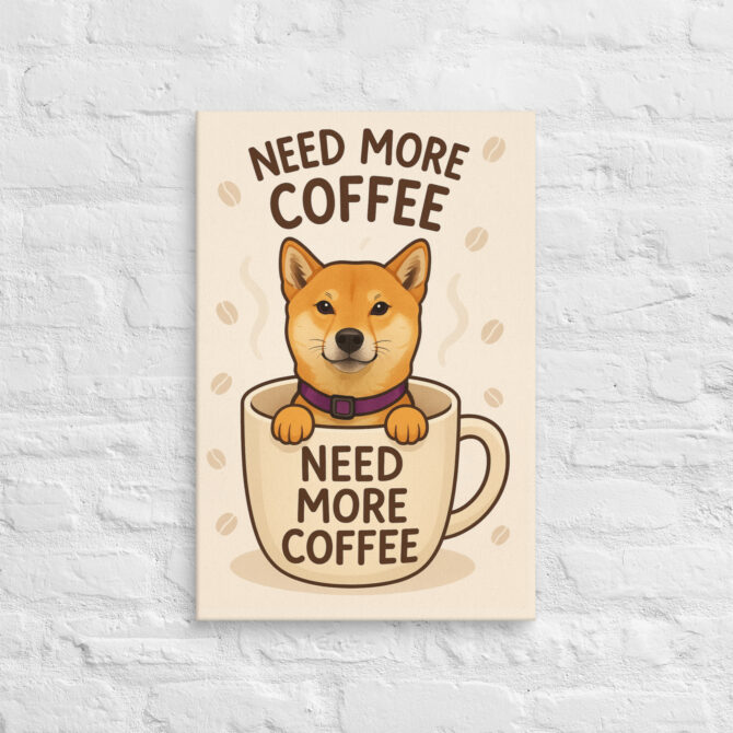 Coffee & Chaos – Custom Pet Canvas Wall Art