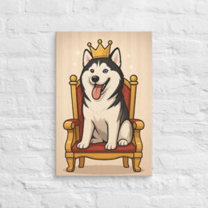 Royal Throne – Custom Pet Canvas Wall Art for Home Décor