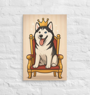 Royal Throne – Custom Pet Canvas Wall Art for Home Décor
