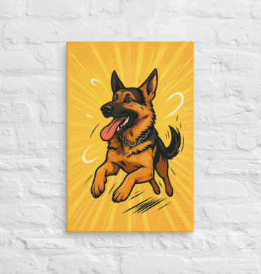 Zoomies in Action – Custom Pet Canvas Wall Art