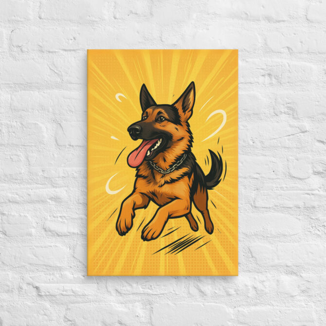 Zoomies in Action – Custom Pet Canvas Wall Art