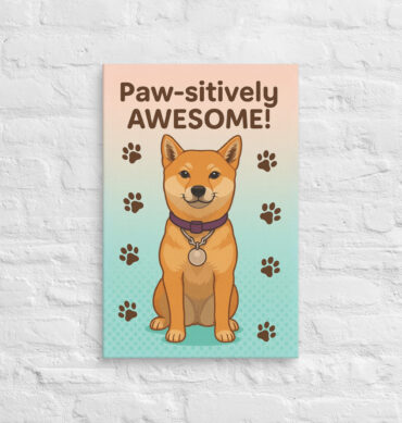 Paw-sitively Awesome – Custom Pet Canvas Wall Art