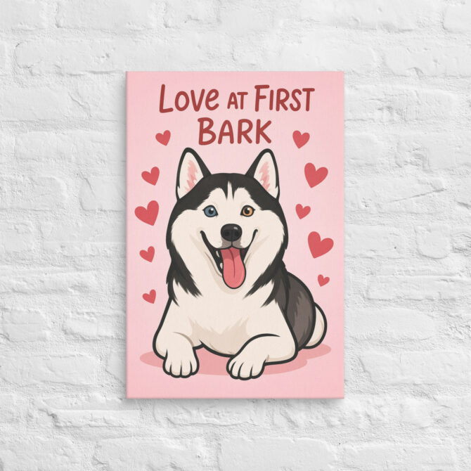 Love at First Bark – Custom Pet Canvas Wall Art