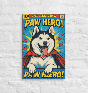 Comic Book Cover – Custom Pet Canvas Wall Art