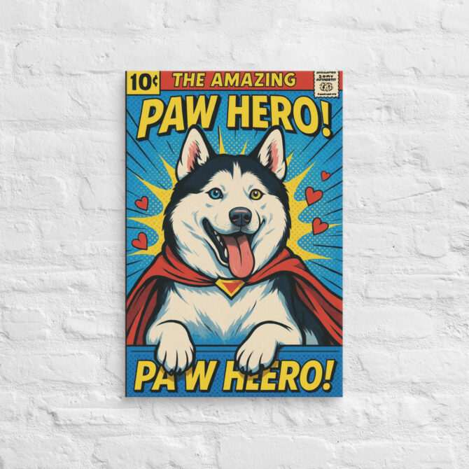 Comic Book Cover – Custom Pet Canvas Wall Art