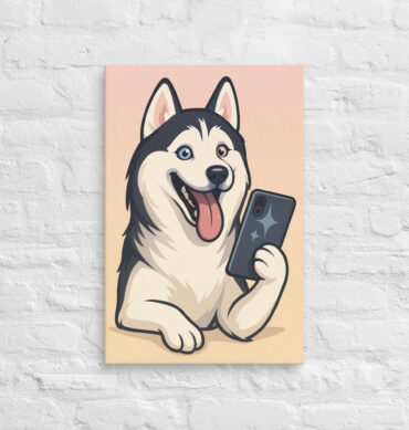 Pet Selfie Time – Custom Pet Canvas Wall Art for Home Décor