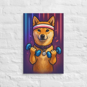 Pet Fitness Mode – Custom Pet Canvas Wall Art