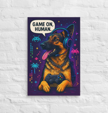 Pet Gamer Mode – Custom Pet Canvas Wall Art