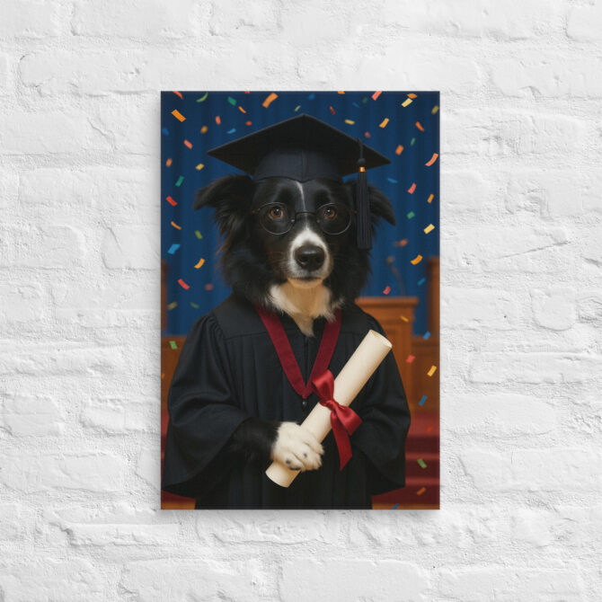 Student / Graduate – Custom Pet Portrait Canvas