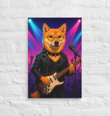 Musician Rockstar – Custom Work-Themed Pet Canvas Portrait