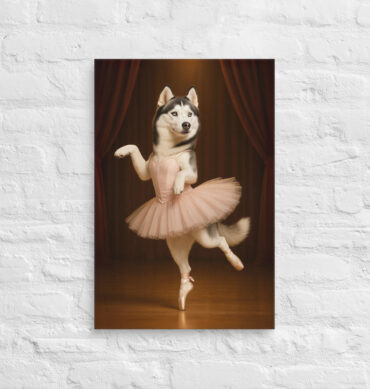 Ballet Dancer – Custom Work-Themed Pet Portrait Canvas