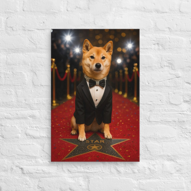 Actor (Hollywood Star) – Custom Work-Themed Pet Portrait Canvas