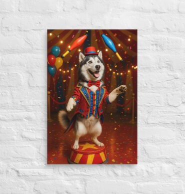 Circus Performer – Custom Work-Themed Pet Canvas Portrait