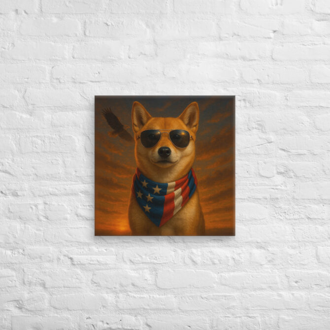 All-American Hero Custom Pet Canvas Wall Art – Patriotic Home Décor - Image 3