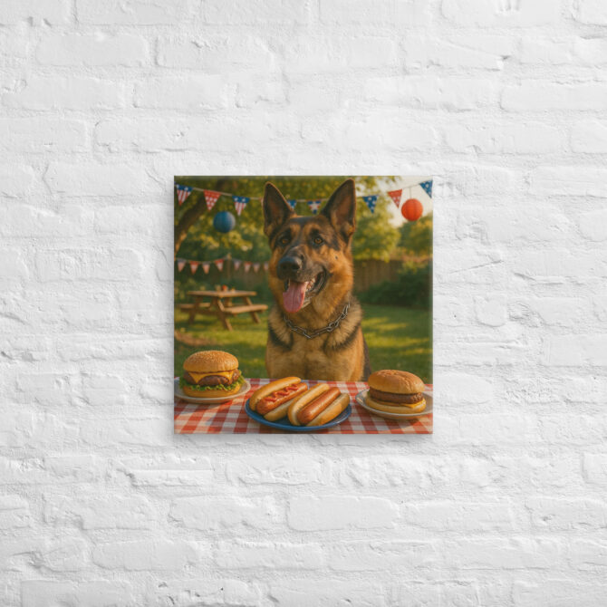 BBQ & Freedom Custom Pet Canvas Wall Art – Patriotic Home Décor - Image 3
