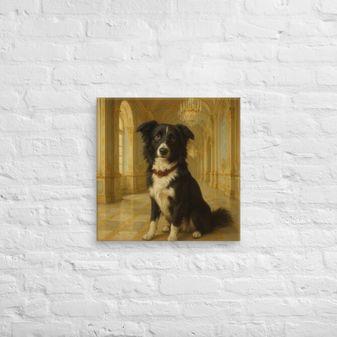Custom Pet Canvas Wall Art – Baroque Palace Hallway Design - Image 3