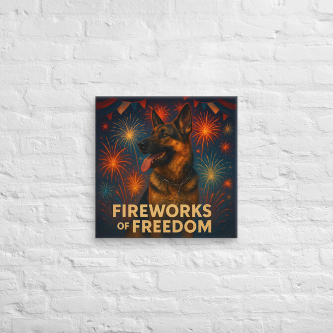 Fireworks of Freedom – Custom Pet Canvas Wall Art for Home Décor - Image 3