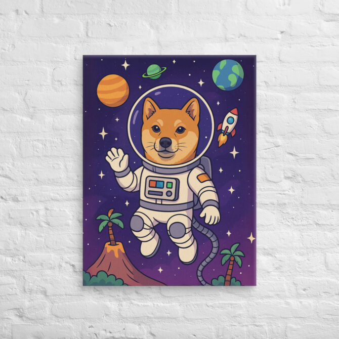 Space Explorer Pet – Custom Canvas Wall Art with Your Pet - Image 2