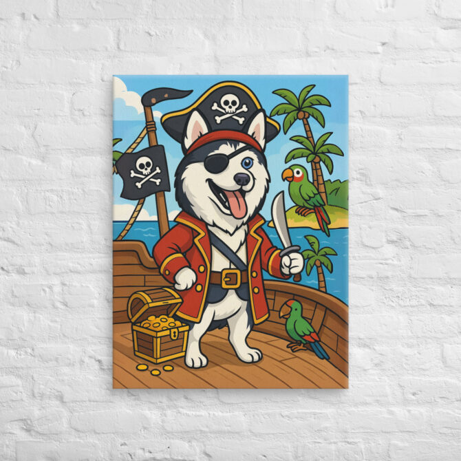 Pirate Adventure – Custom Pet Canvas Wall Art with Your Pet’s Portrait - Image 2