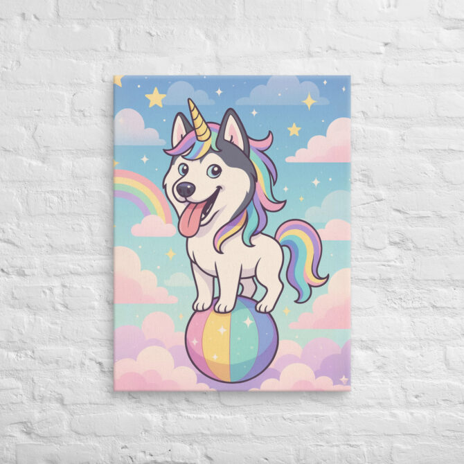 Super Cute Pet Unicorn – Custom Canvas Wall Art with Your Pet’s Portrait - Image 2