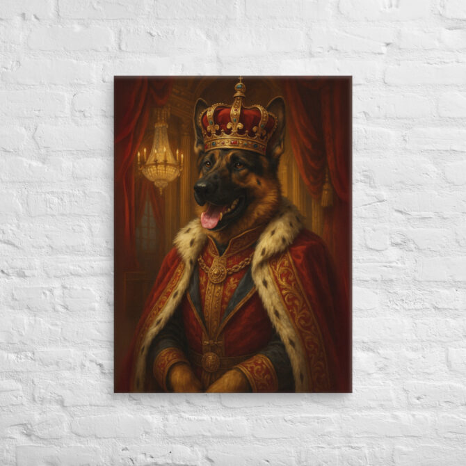 Fantasy Royal Portrait – Custom Pet Canvas Wall Art - Image 2