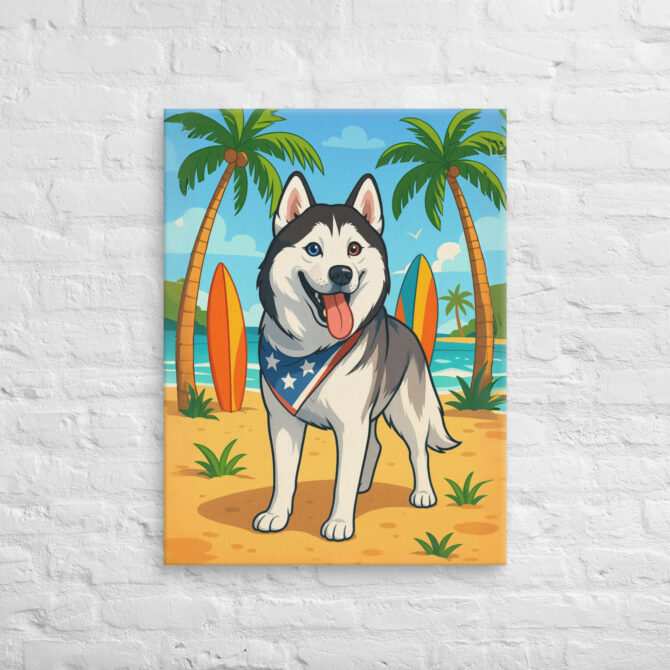 Tropical Beach Paradise – Custom Pet Canvas Wall Art - Image 2