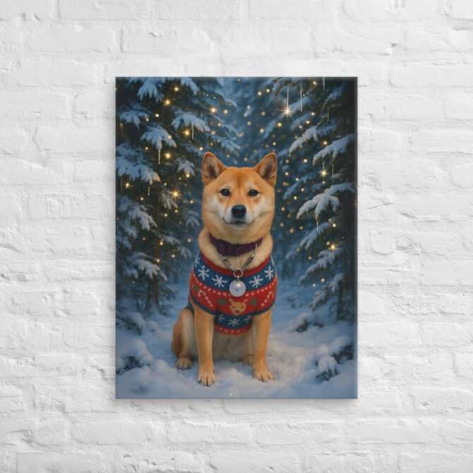 Winter Wonderland Scene – Custom Pet Canvas Wall Art - Image 2