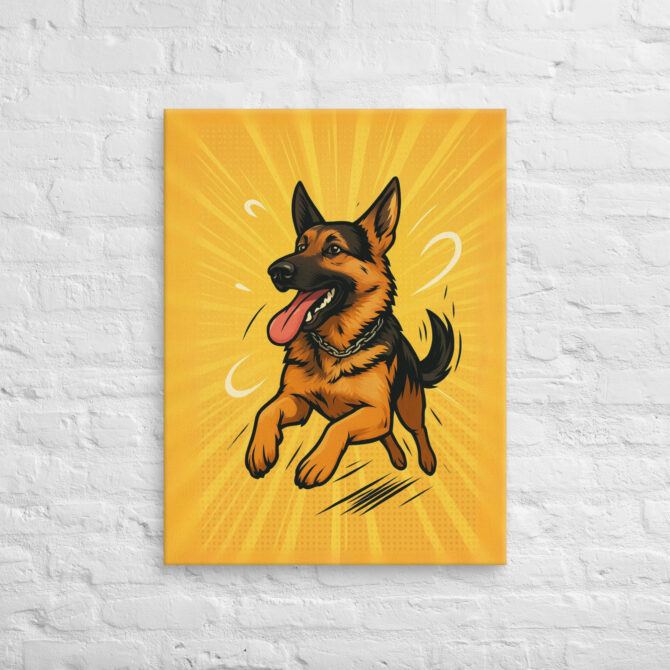 Zoomies in Action – Custom Pet Canvas Wall Art - Image 2