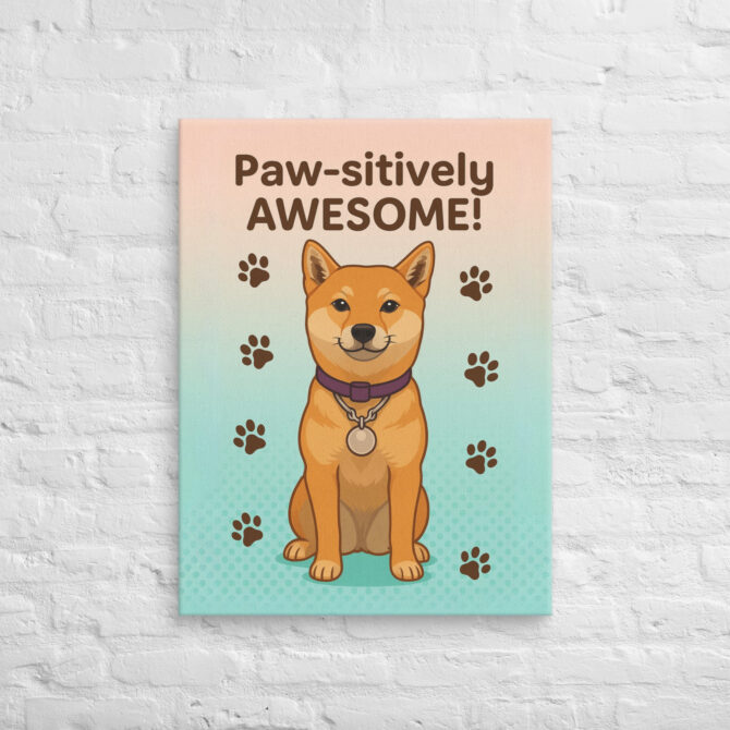 Paw-sitively Awesome – Custom Pet Canvas Wall Art - Image 2