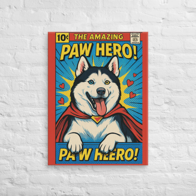 Comic Book Cover – Custom Pet Canvas Wall Art - Image 2