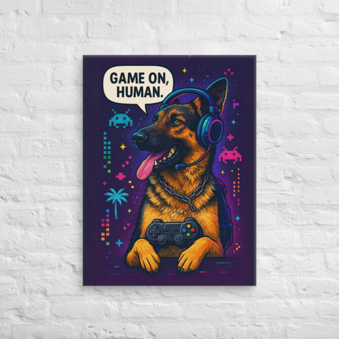Pet Gamer Mode – Custom Pet Canvas Wall Art - Image 2