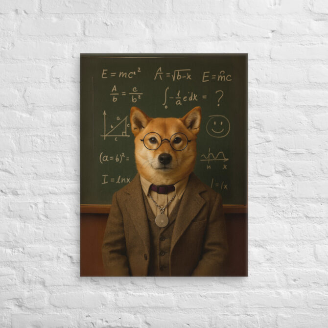 Professor / Teacher – Custom Work-Themed Pet Portrait Canvas - Image 2