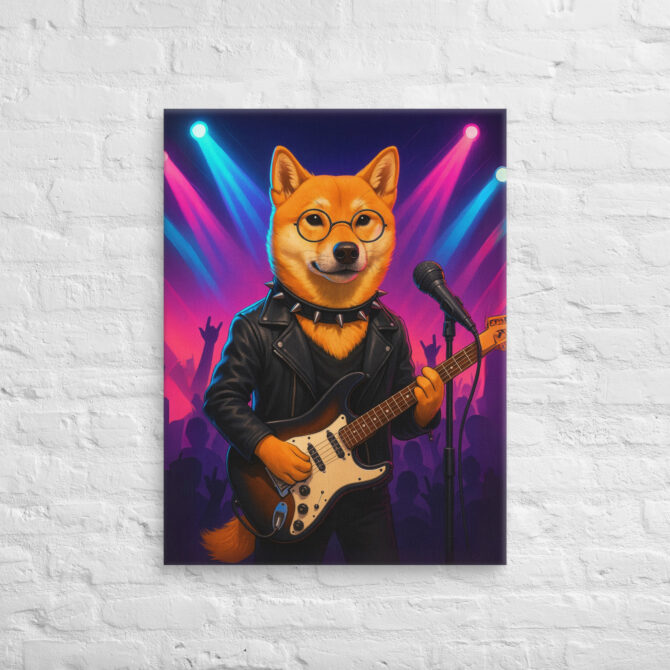 Musician Rockstar – Custom Work-Themed Pet Canvas Portrait - Image 2