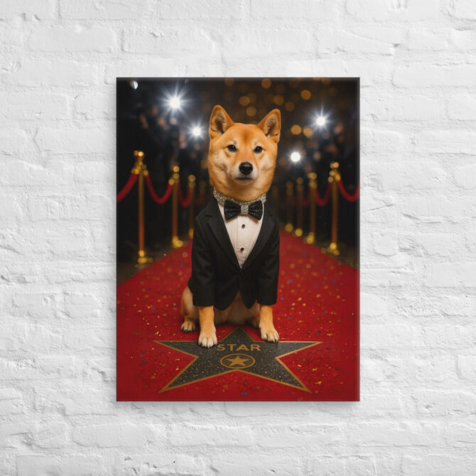 Actor (Hollywood Star) – Custom Work-Themed Pet Portrait Canvas - Image 2