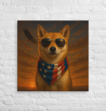 All-American Hero Custom Pet Canvas Wall Art – Patriotic Home Décor