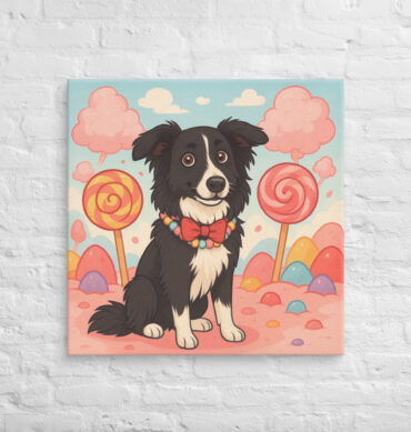 Candyland Adventure Custom Pet Canvas Wall Art – Unique Home Décor Gift