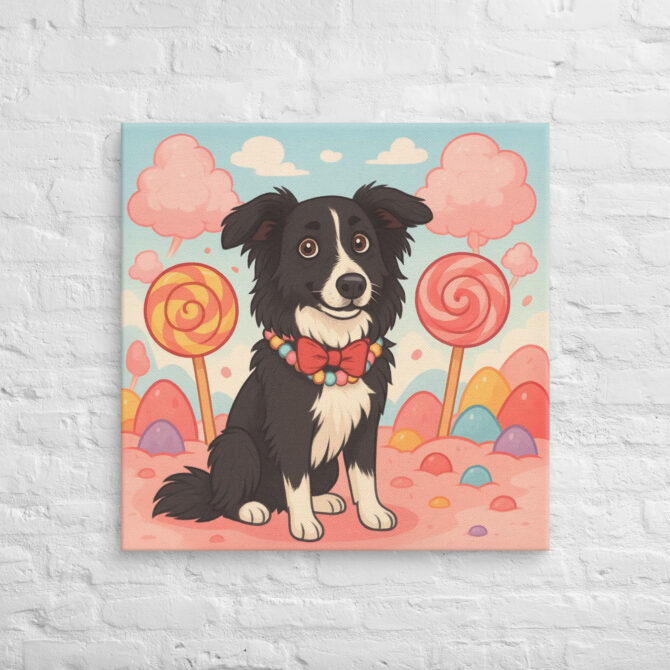 Candyland Adventure Custom Pet Canvas Wall Art – Unique Home Décor Gift