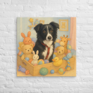 Toy Box Dreams – Custom Pet Canvas Wall Art for Unique Home Décor