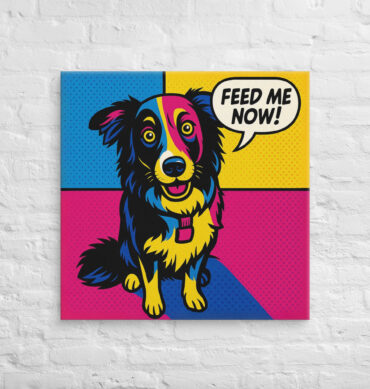 Pop Art Pet Portrait – Custom Pet Canvas Wall Art for Unique Home Décor