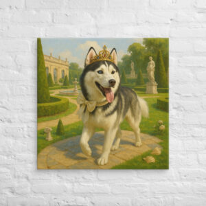 Royal Garden Stroll – Custom Pet Canvas Wall Art for Elegant Home Décor