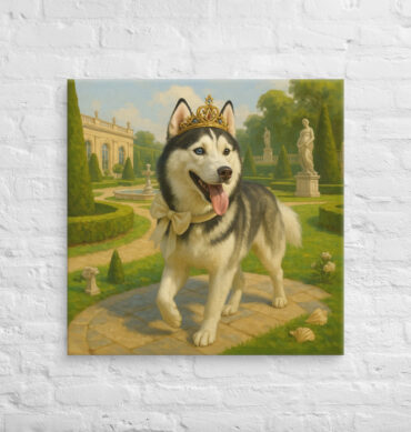 Royal Garden Stroll – Custom Pet Canvas Wall Art for Elegant Home Décor