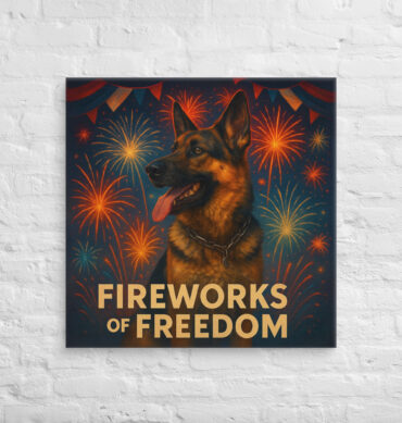 Fireworks of Freedom – Custom Pet Canvas Wall Art for Home Décor