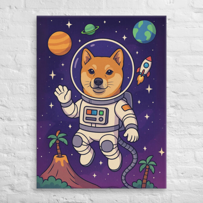Space Explorer Pet – Custom Canvas Wall Art with Your Pet - Image 3