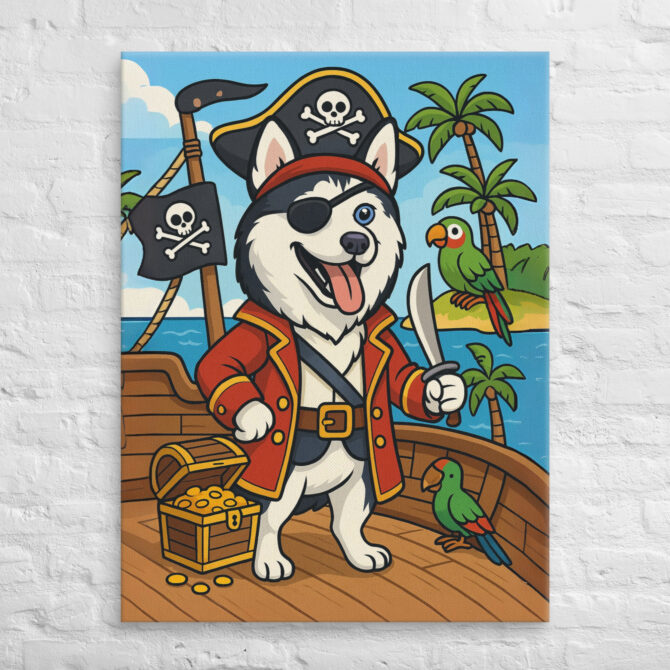 Pirate Adventure – Custom Pet Canvas Wall Art with Your Pet’s Portrait - Image 3