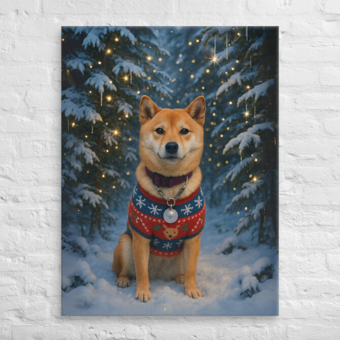 Winter Wonderland Scene – Custom Pet Canvas Wall Art - Image 3