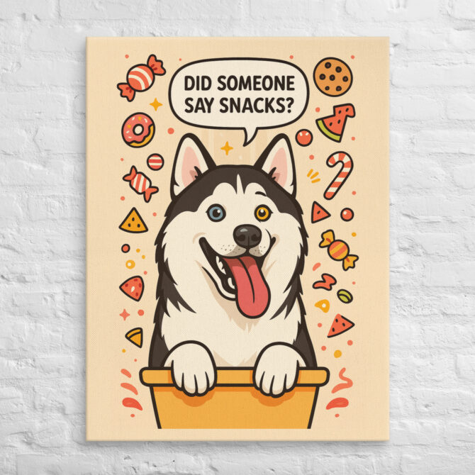 Did Someone Say Snacks? – Custom Pet Canvas Wall Art - Image 3