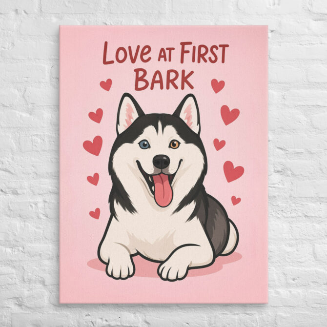 Love at First Bark – Custom Pet Canvas Wall Art - Image 3
