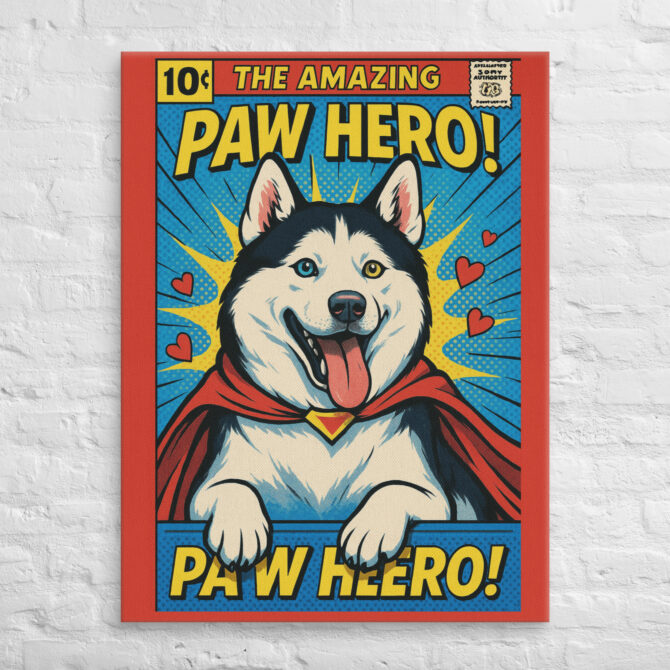 Comic Book Cover – Custom Pet Canvas Wall Art - Image 3
